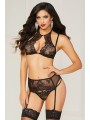3Pc Bra Set Black