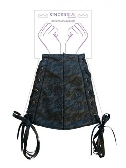 Lace Corset Arm Cuffs