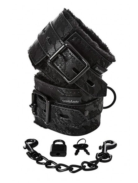 Lace Fur Lined Handcuffs