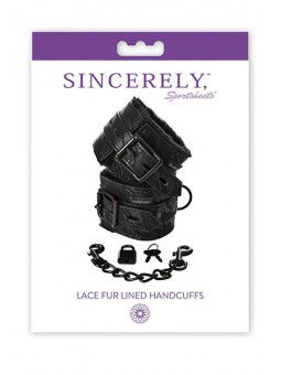 Lace Fur Lined Handcuffs