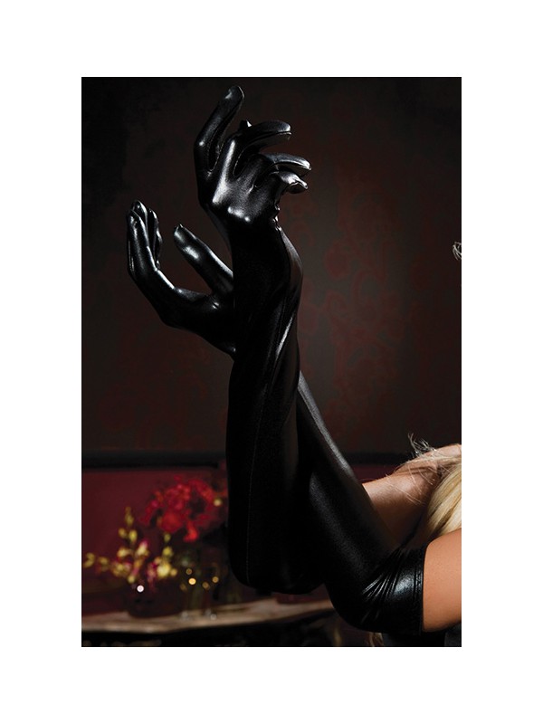 LAME OPERA LENGTH GLOVES NEGRO TU
