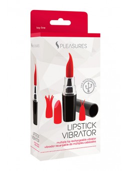 LIPSTICK VIBRATOR - BLACK/RED