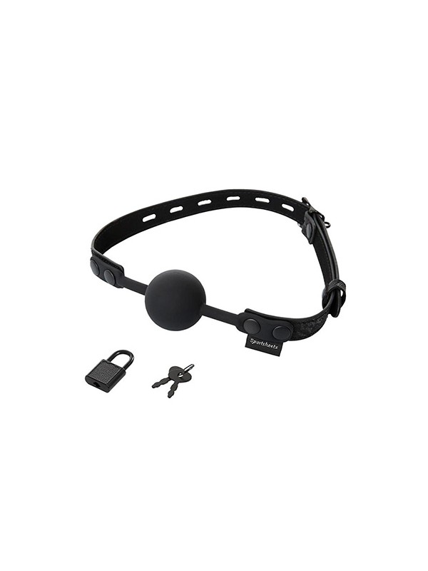 Locking Lace Silicone Ball Gag
