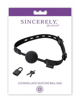 Locking Lace Silicone Ball Gag
