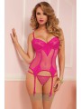MAGENTA BUSTIER & THONG MAGENTA