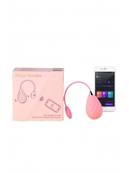 MAGIC MOTION MAGIC SUNDAE APP CONTROLLED LOVE EGG - PINK