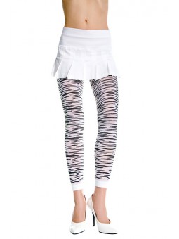 MEDIAS DIBUJO ZEBRA BLANCO/NEGRO