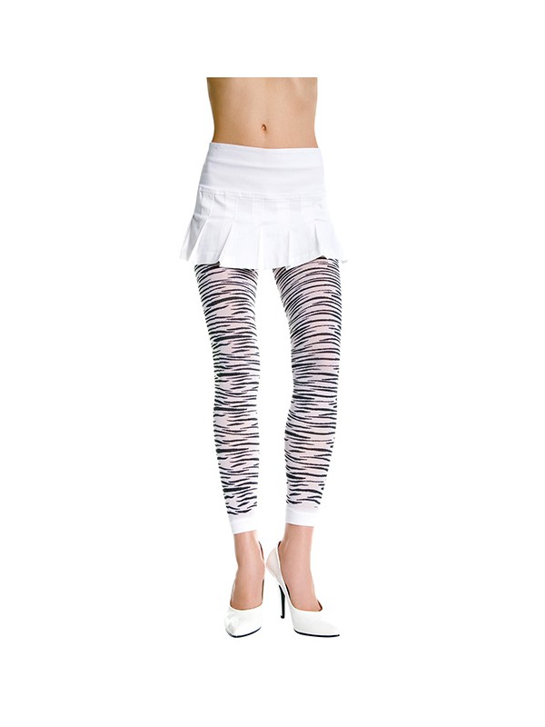 MEDIAS DIBUJO ZEBRA BLANCO/NEGRO