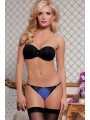 MESH & SCALLOP LACE PANTY BLUE