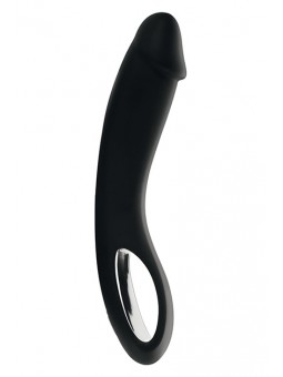 MYSTIM CHARGING CHESTER E-STIM DILDO, SEXY BLACK