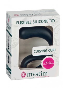 MYSTIM CURVING CURT - WITH E-STIM - BLACK