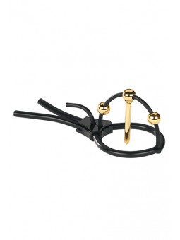 MYSTIM PLUNGING PETE - CORONA STRAP WITH URETHRAL SOUND