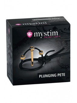 MYSTIM PLUNGING PETE - CORONA STRAP WITH URETHRAL SOUND