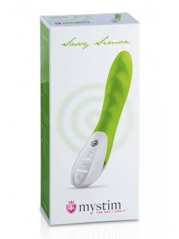 MYSTIM SASSY SIMON VIBRATOR, LUSTY LIME