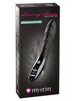 Mystim Sizzling Simon eStim Vibrator, Black Edition