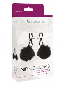 Nipple Clams - PomPom Black