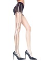 PANTYS C/ RAYAS BEIGE/NEGRO