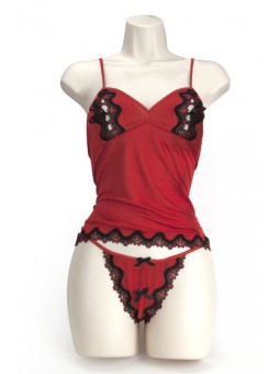 PEEK A BOO CAMI ROJO M