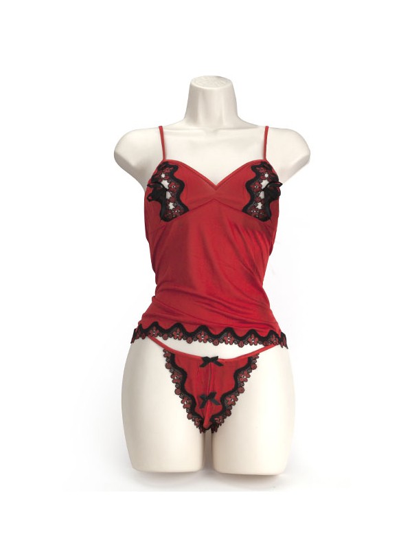 PEEK A BOO CAMI ROJO M