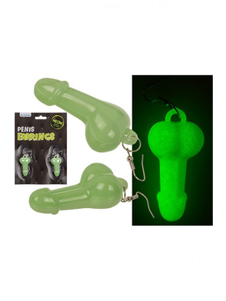 PENDIENTES PENE GLOW IN THE DARK