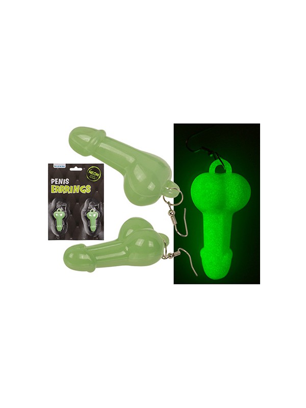 PENDIENTES PENE GLOW IN THE DARK