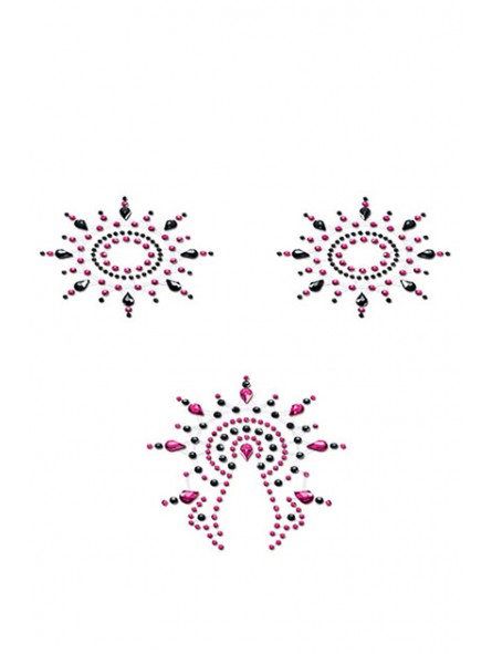 PETITS JOUJOUX GLORIA - BLACK/PINK - SET OF 3