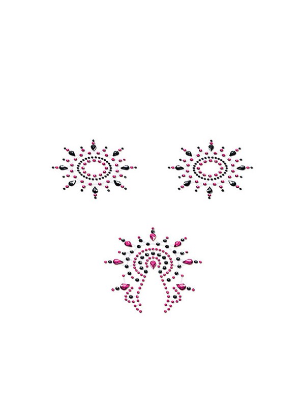 PETITS JOUJOUX GLORIA - BLACK/PINK - SET OF 3