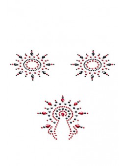 PETITS JOUJOUX GLORIA - BLACK/RED - SET OF 3
