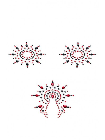PETITS JOUJOUX GLORIA - BLACK/RED - SET OF 3