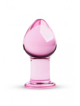 Pink Glass Buttplug
