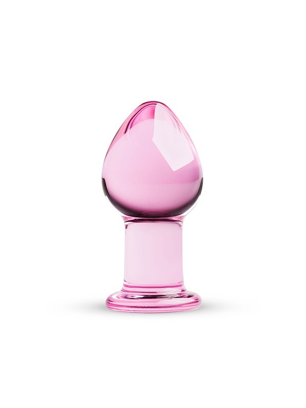 Pink Glass Buttplug