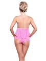 PINK LEOPARD BABYDOLL CULOTTE ROSA S/M