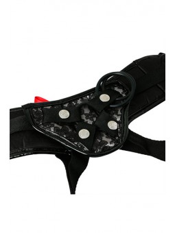 Platinum Lace Corset Strap-on