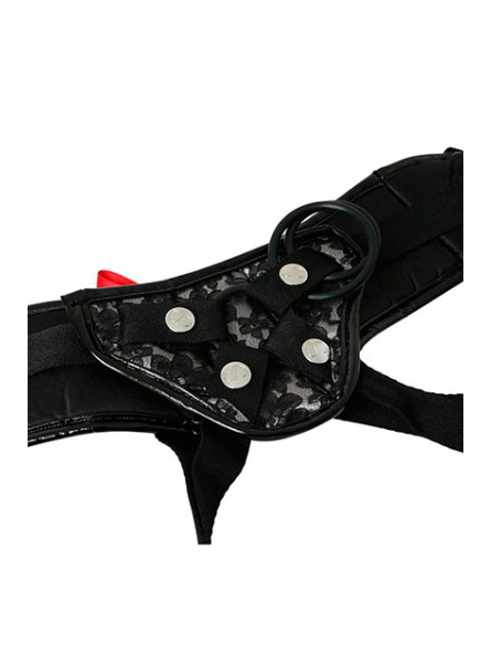 Platinum Lace Corset Strap-on