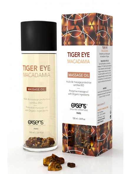 Protective Tiger Eye Macadamia Massage Oil