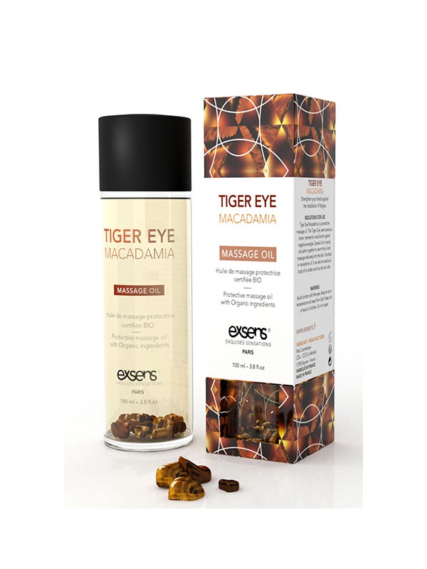 Protective Tiger Eye Macadamia Massage Oil