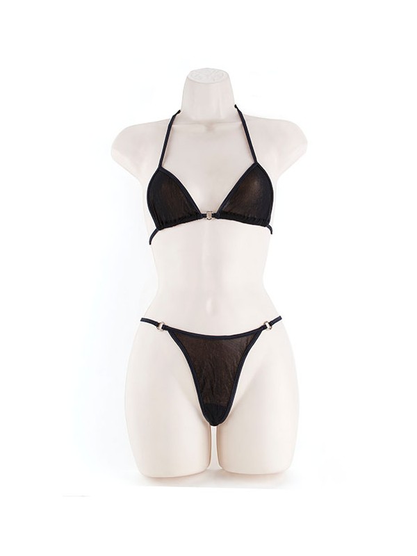 RINGS SET MESH BLACK1 OS