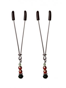 Ruby Black Nipple Clips