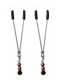Ruby Black Nipple Clips