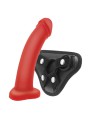 Semirealist Harness+Dildo Red