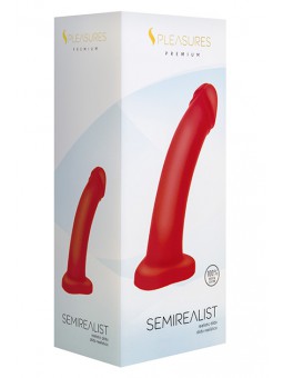 Semirealist Realistic Dildo Red