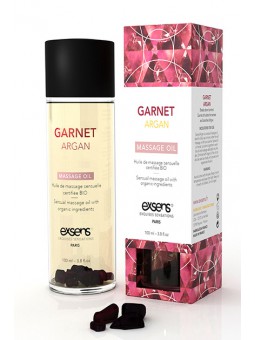 Sensual Massage Oil With Organic Ingredients And Stones Garnet Argan 100 ml.