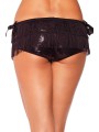 SHORTS C/ FLECOS NEGRO S