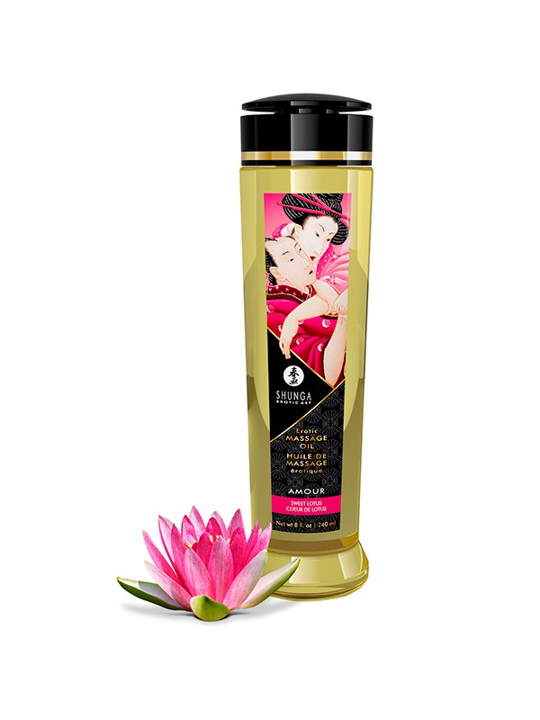 Shunga Massage Oil Amour - Dulce de Loto