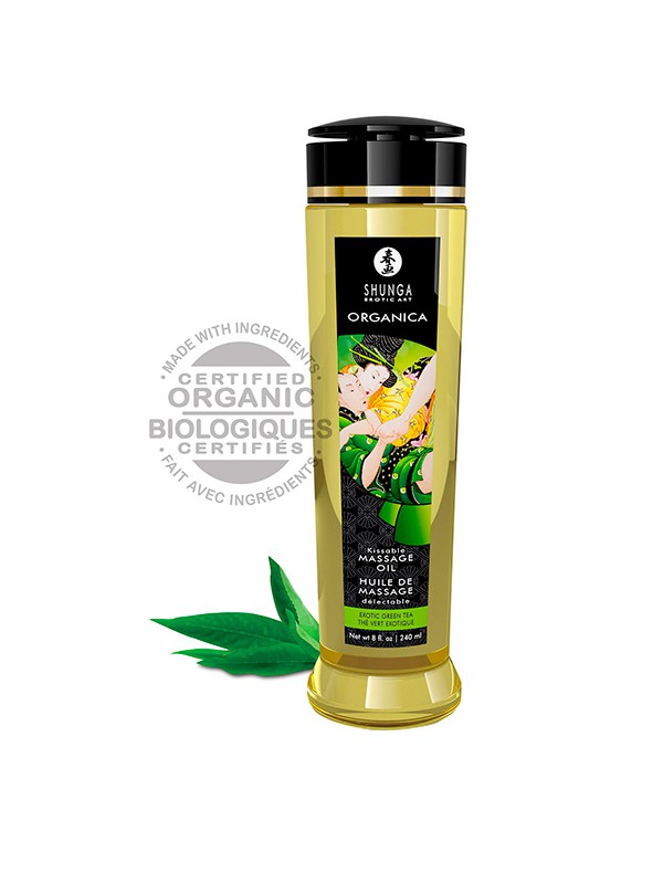 Shunga Massage Oil Green Tea - T? Verde Ex?tico