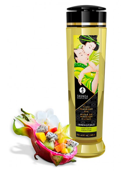 Shunga Massage Oil Irresistible - Flores Asi?ticas