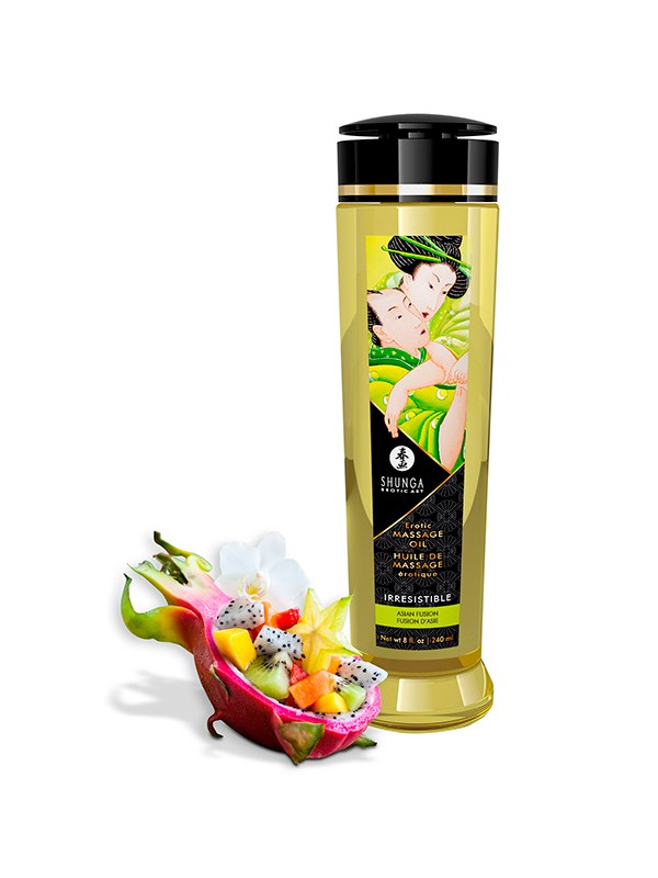 Shunga Massage Oil Irresistible - Flores Asi?ticas