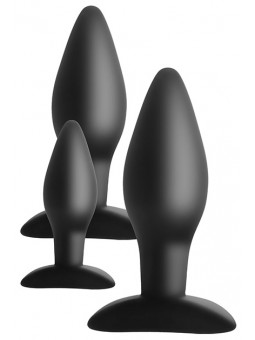 Silicone Anal Trainer Set Black
