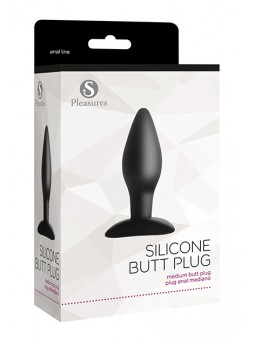 Silicone Butt Plug Medium Black