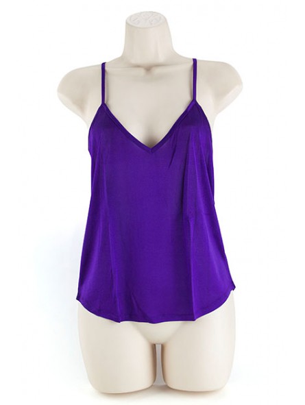 SILK CAMISOLE LILA L